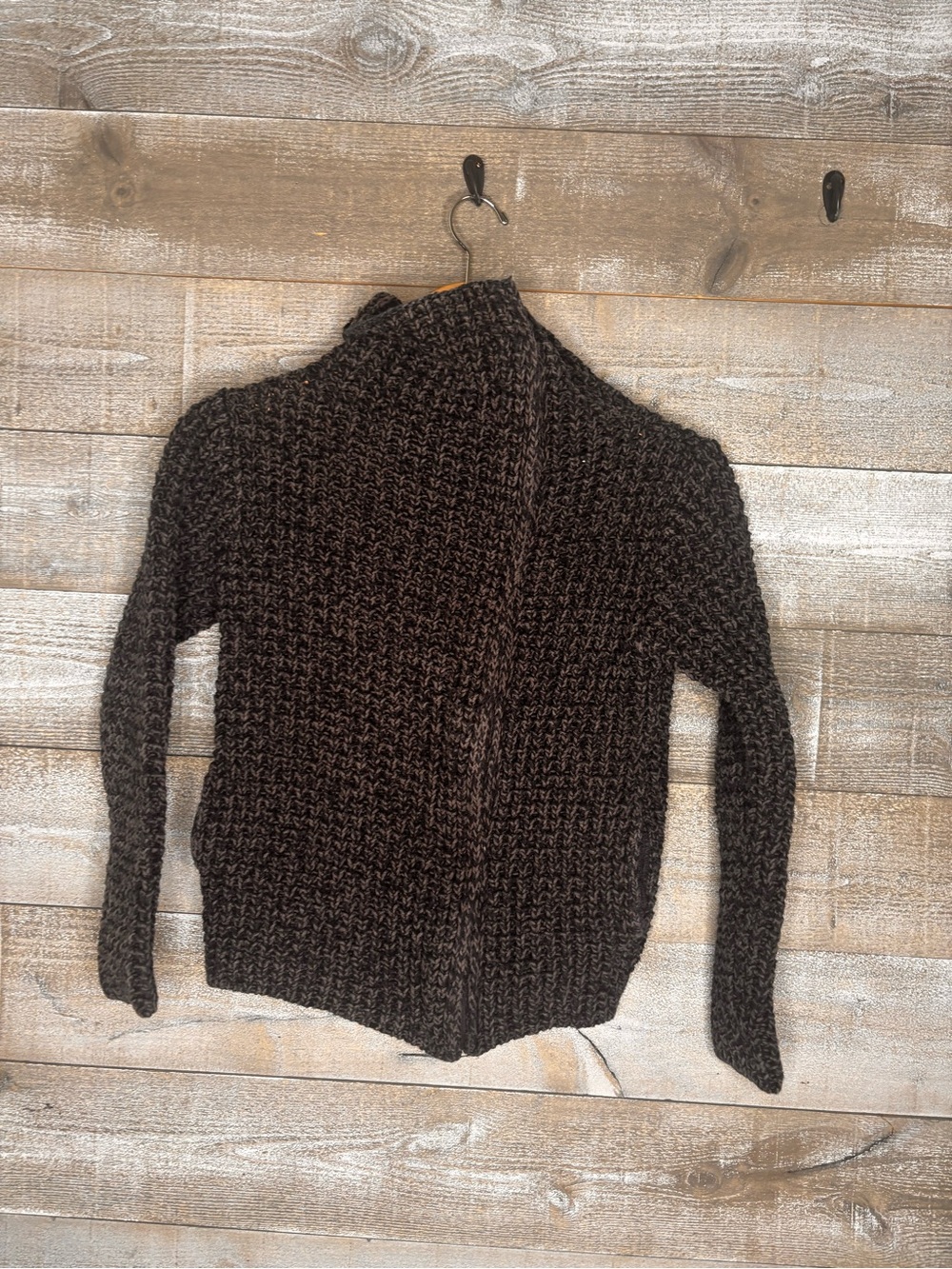 Gap cotton Chunky grey Knit side zip Cardigan sweater
